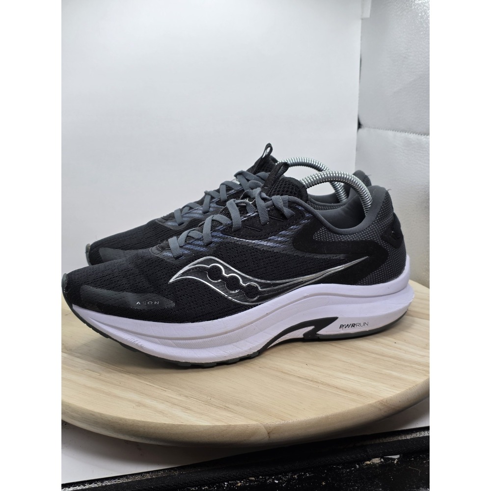 Mens Sz 9 - Saucony Axon 2 Black White Running Walking Training Shoe (S20732-05)